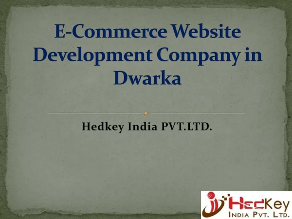 E-Commerce Website Development Company in Vikaspuri