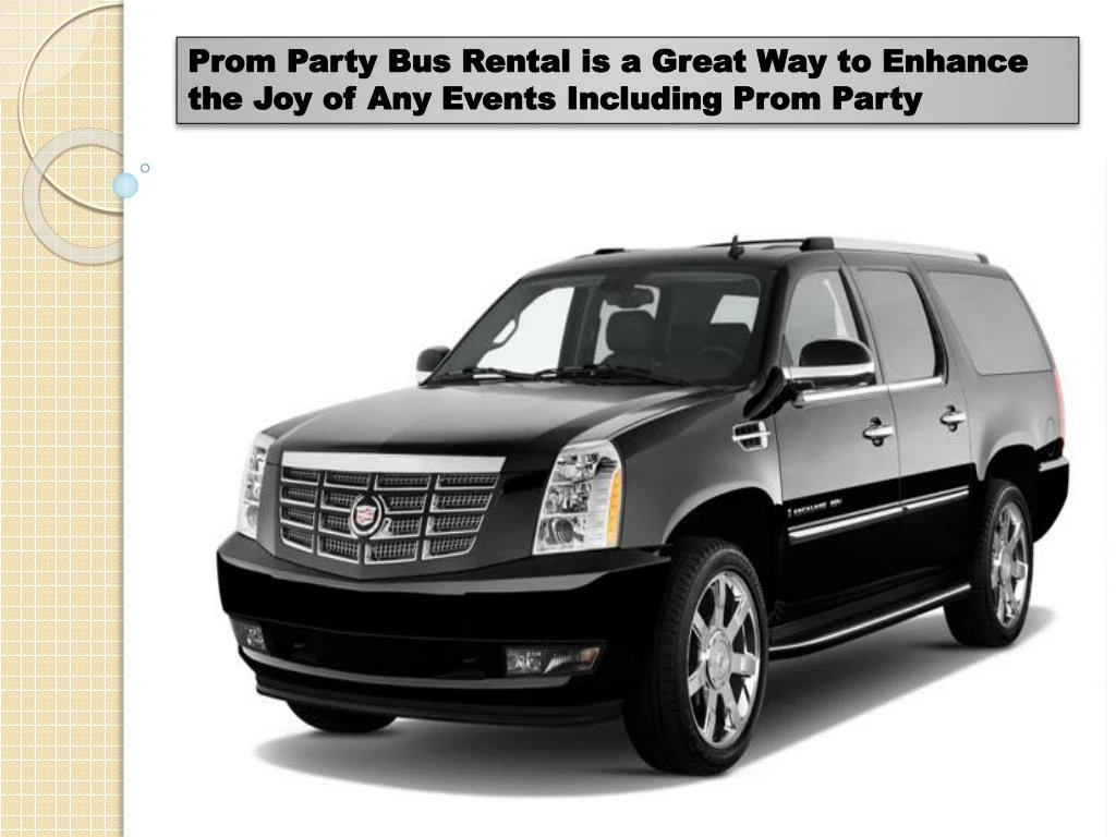 prom party bus rental is a great way to enhance
