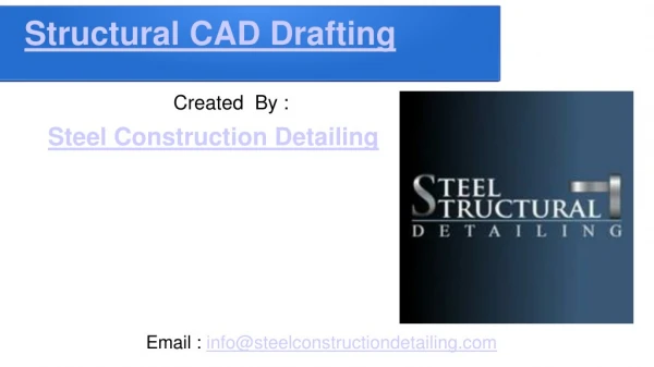 Structural CAD Drafting - Steel Construction Detailing Pvt. Ltd.pdf