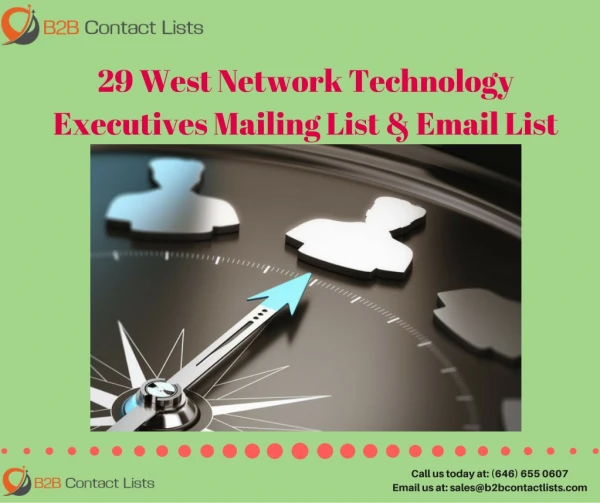 29 West Network Technology Executives Mailing Lists