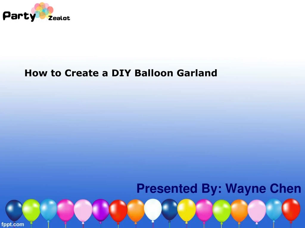 how to create a diy balloon garland