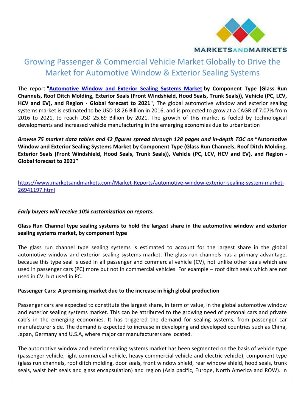 growing passenger commercial vehicle market