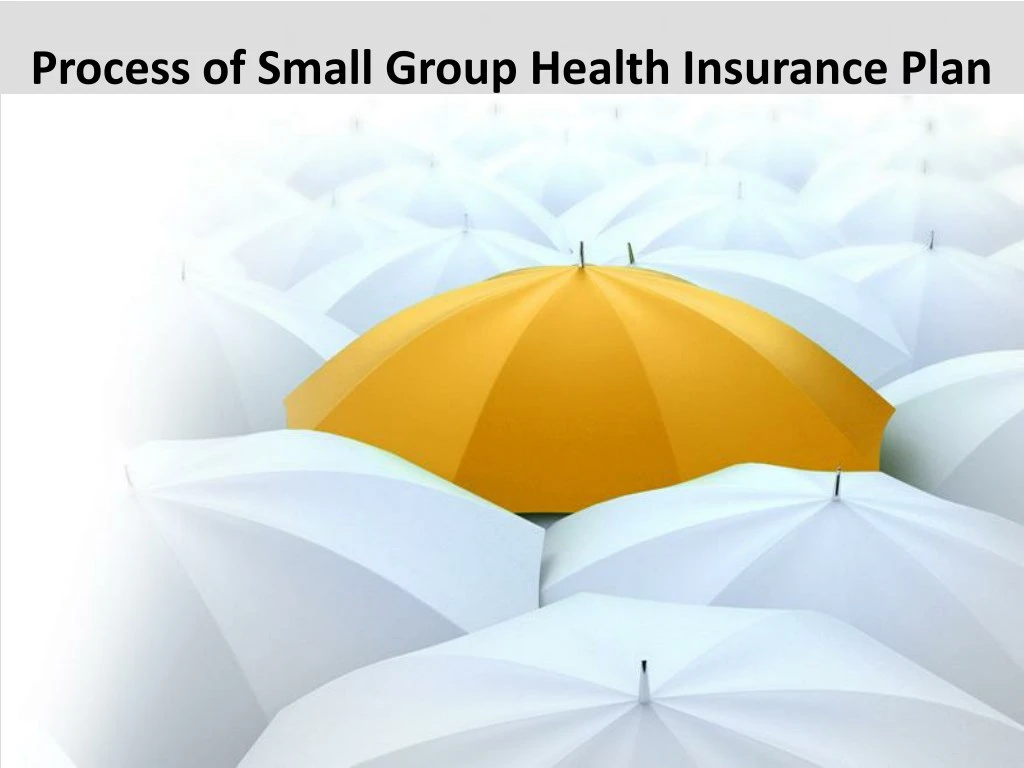 process of small group health insurance plan