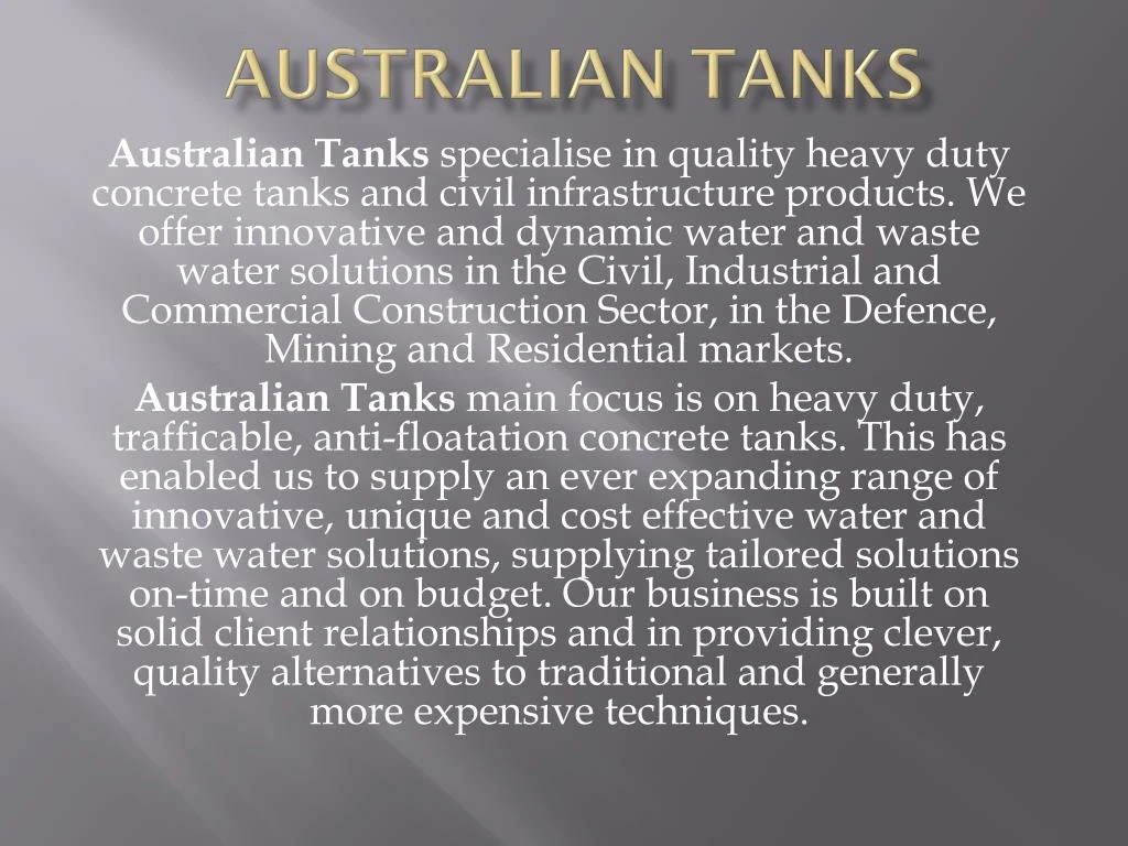australian tanks