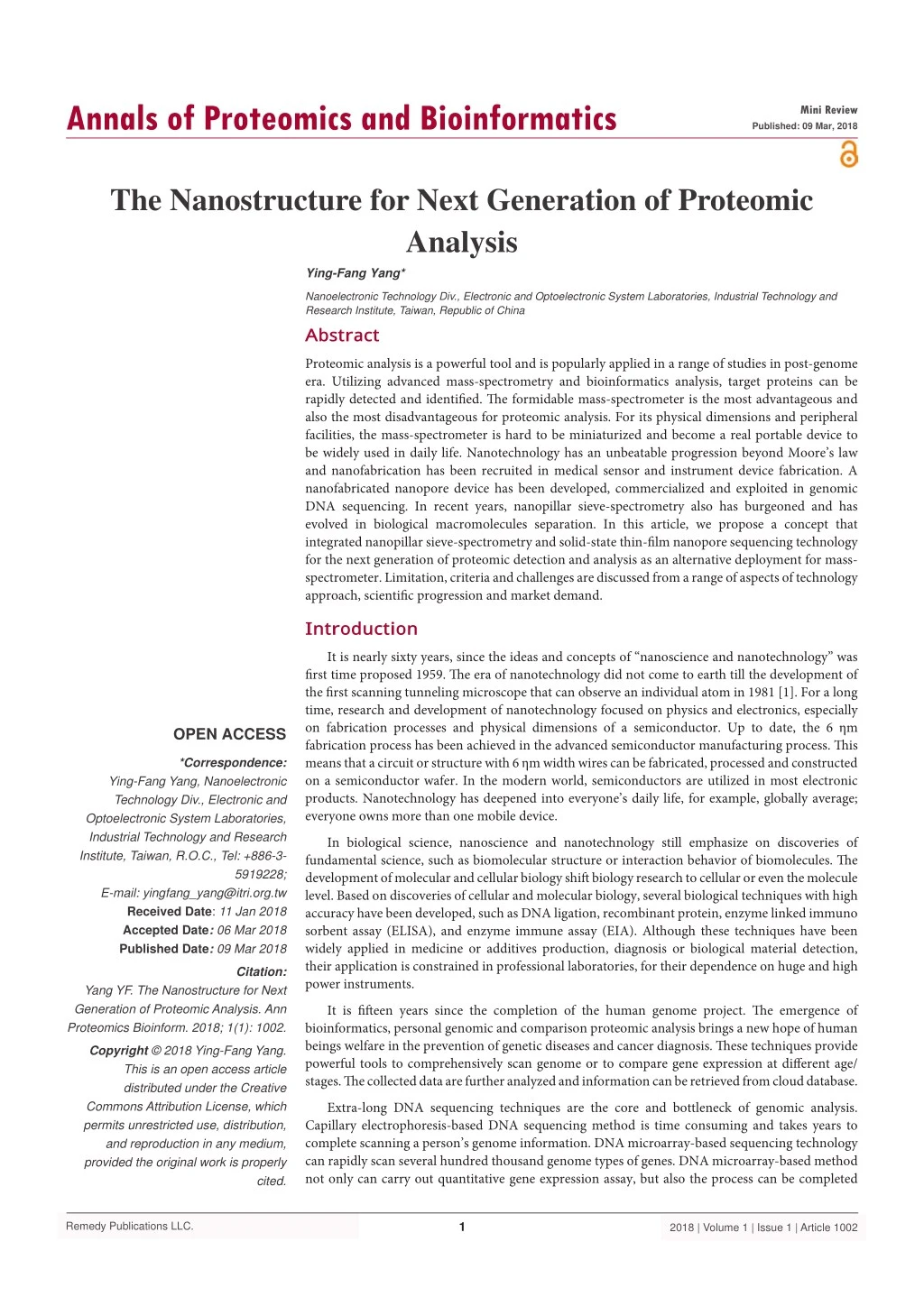 annals of proteomics and bioinformatics