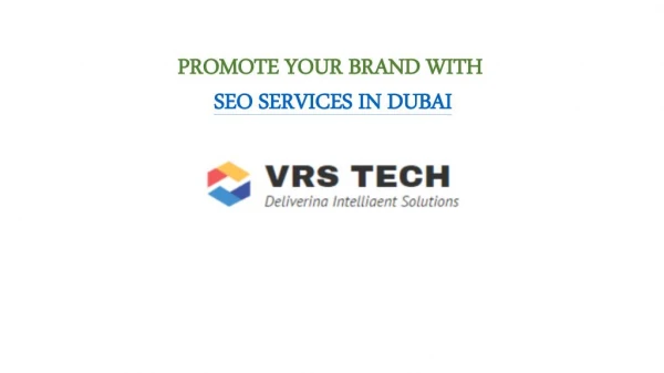 Innovative SEO Services in Dubai | SEO Companies in UAE