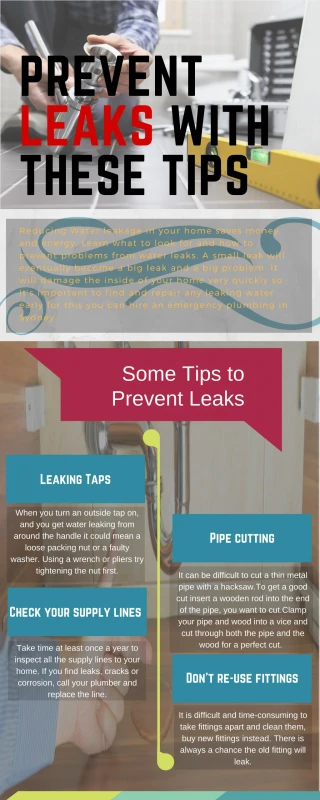 Prevent Leaks with These Tips - slide 1