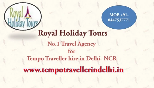 Tempo Traveller Booking Online, Hire Luxury Tempo Traveller