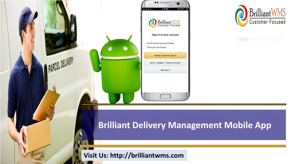 brilliant delivery management mobile app