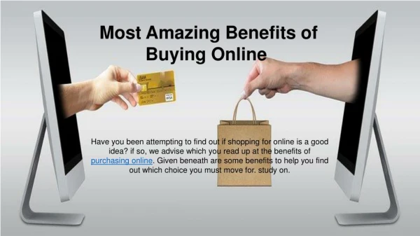 benifits of online shopping