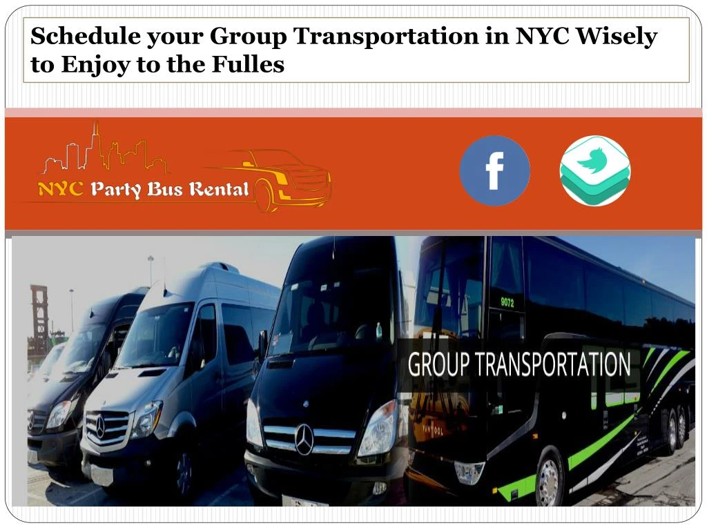 schedule your group transportation in nyc wisely