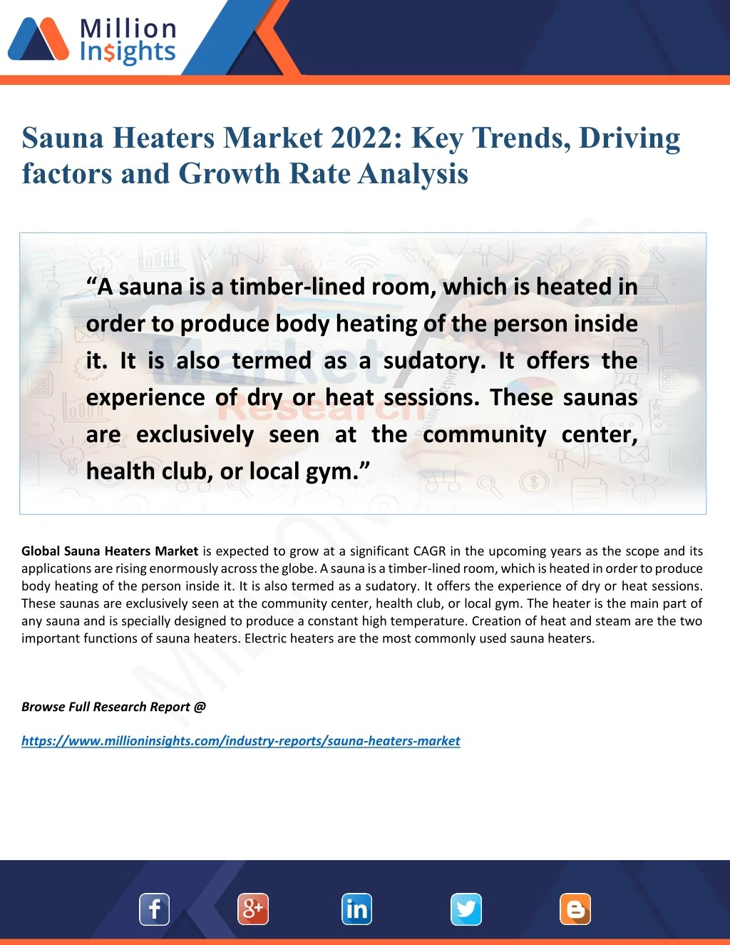 sauna heaters market 2022 key trends driving