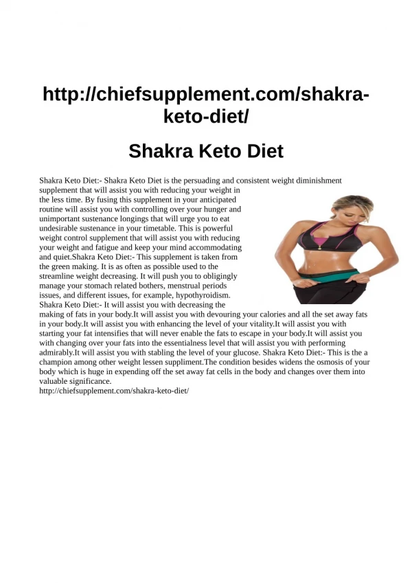 Shakra Keto Diet