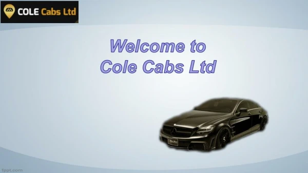Taxi & Car Hire Services - Cole Cabs