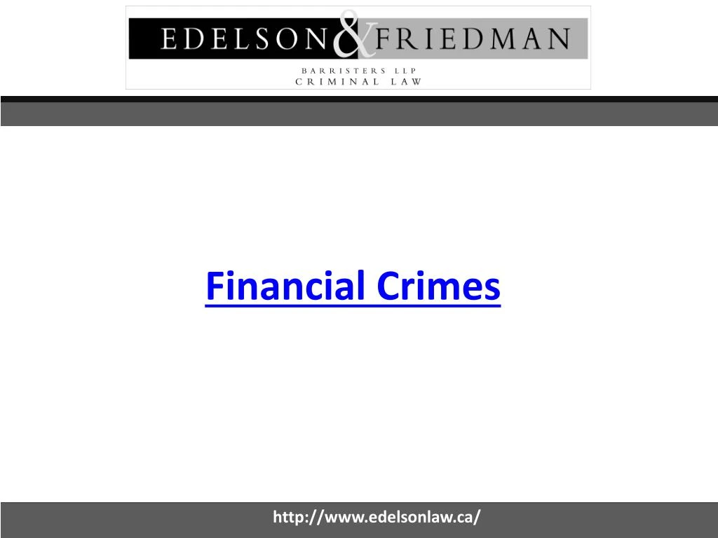 financial crimes