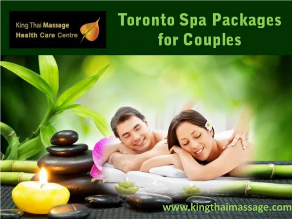 Toronto Spa Packages for Couples