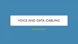 Voice & Data Cabling - slide 1