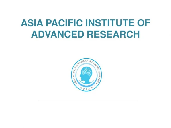 Conferences in Australia-ASIA PACIFIC INSTITUTE OF ADVANCED RESEARCH