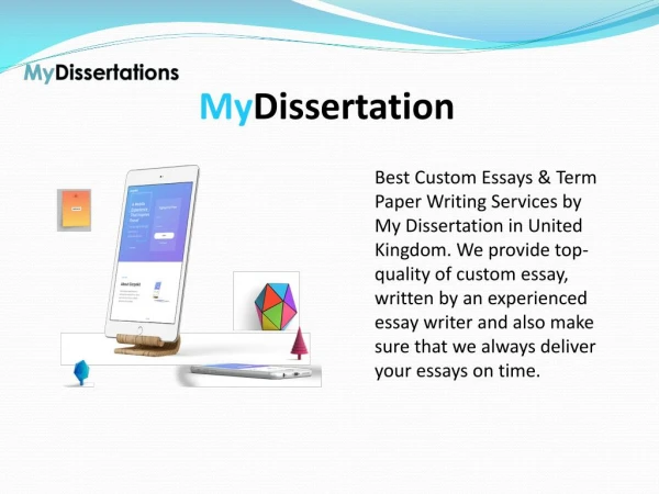 My Dissertations - Best Custom Essays