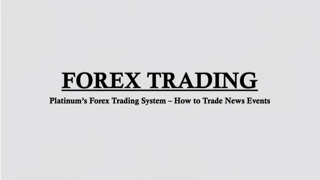 forex trading