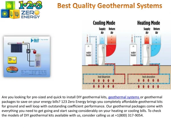 Best Quality Geothermal Systems