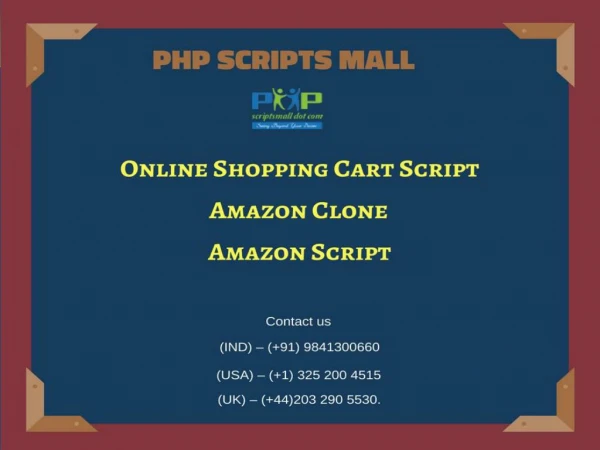 Best Selling Amazon Clone | Amazon Script