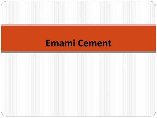 Which one is the Best cement company in India