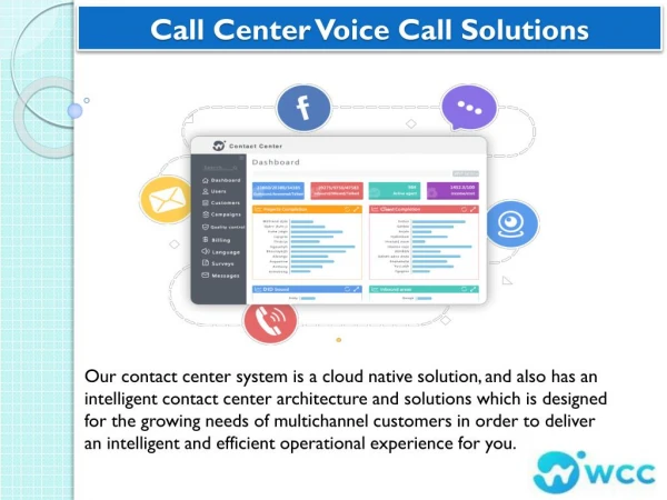 Call Center Voice Call Solutions by WCC