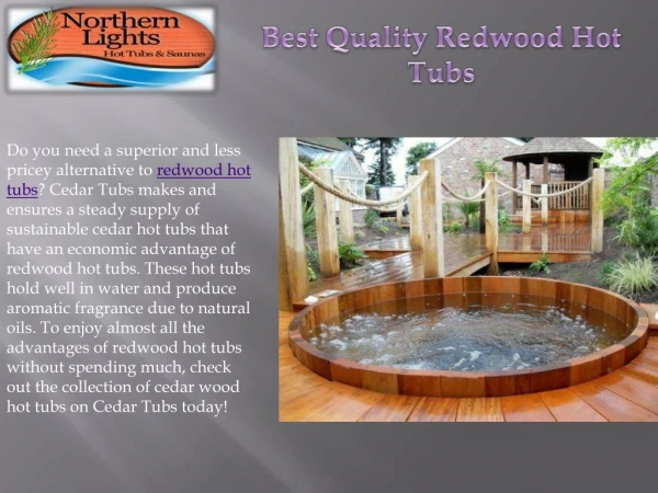 Best Quality Redwood Hot Tubs