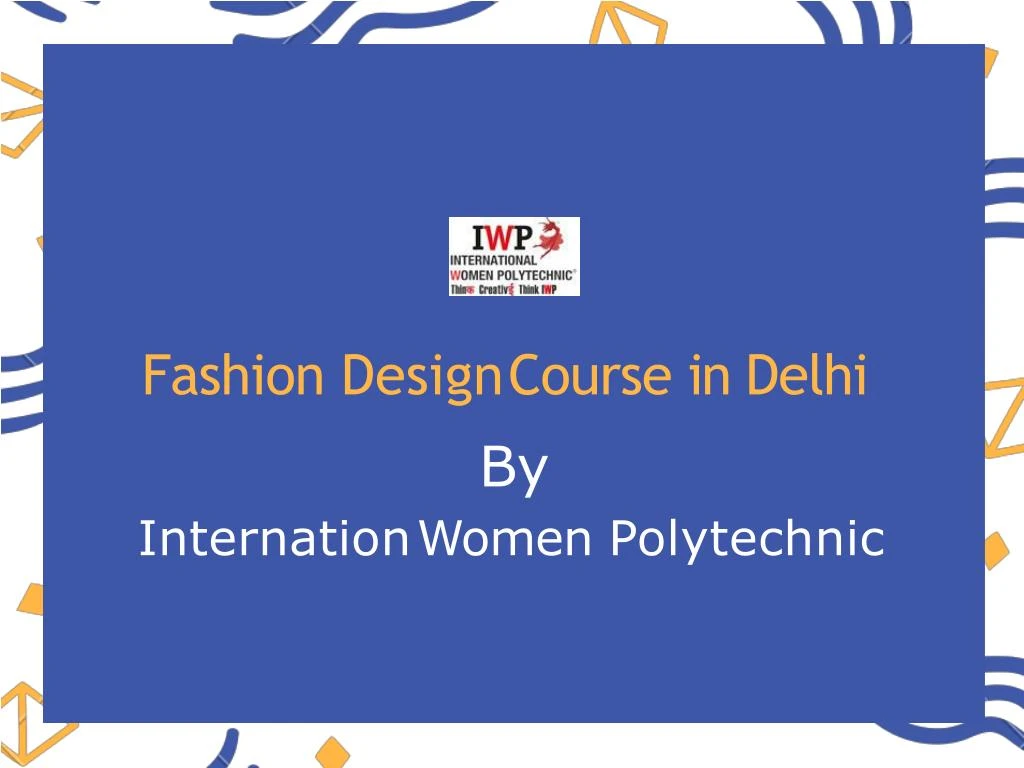 fashion design course in delhi