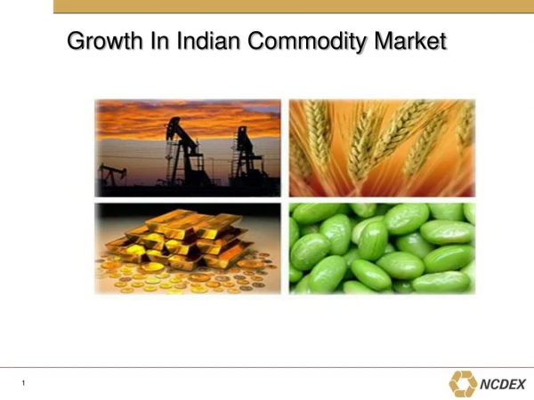 Growth In Indian Commodity Market