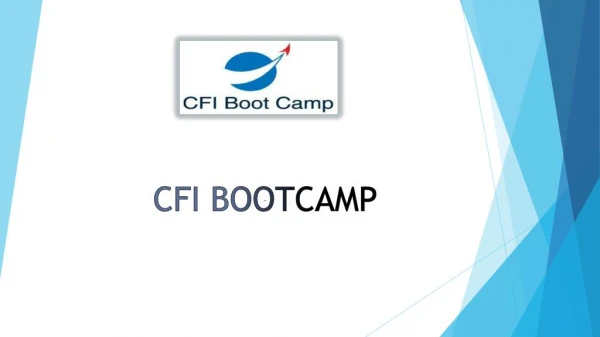 Best CFI Training at Cfibootcamp.com