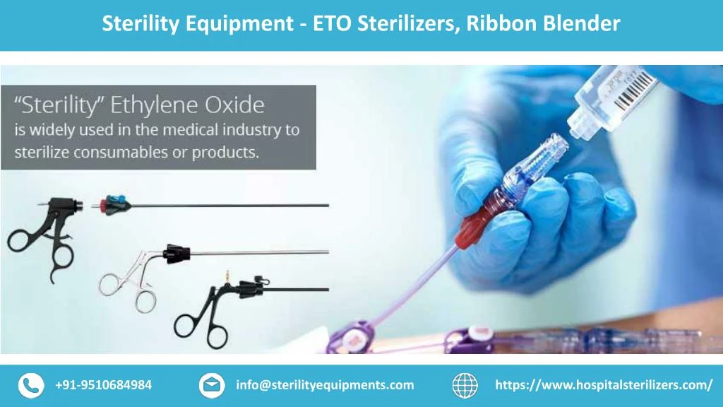 sterility equipment eto sterilizers ribbon blender