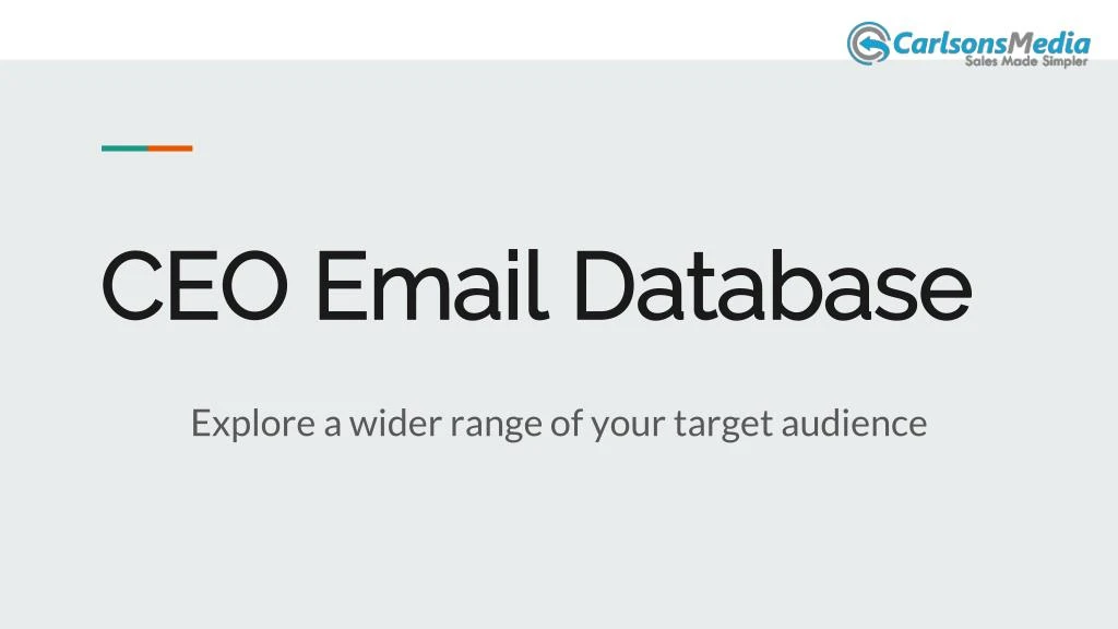 ceo email database