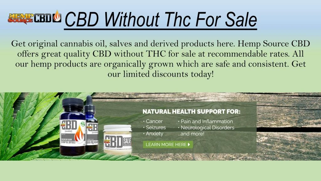 cbd without thc for sale