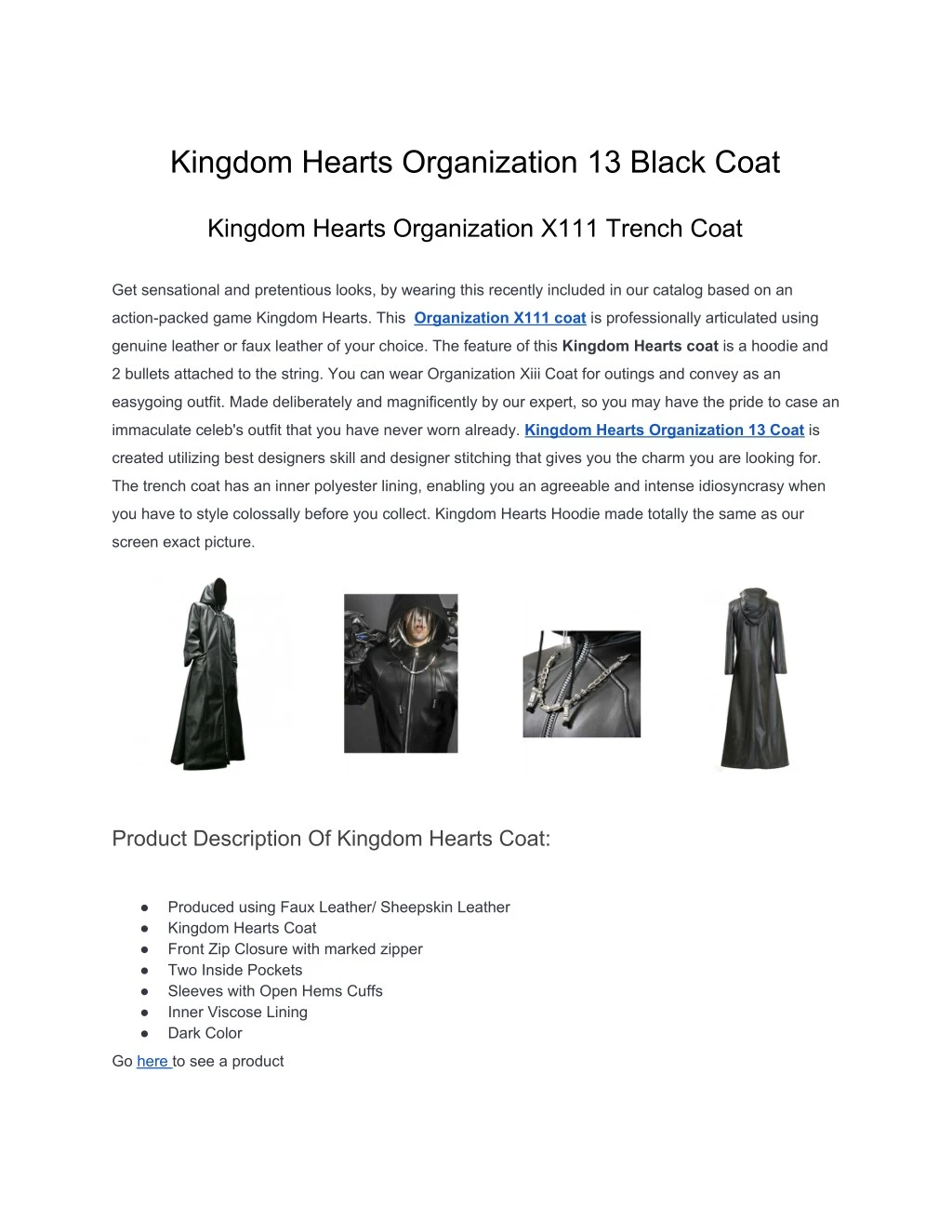kingdom hearts organization 13 black coat