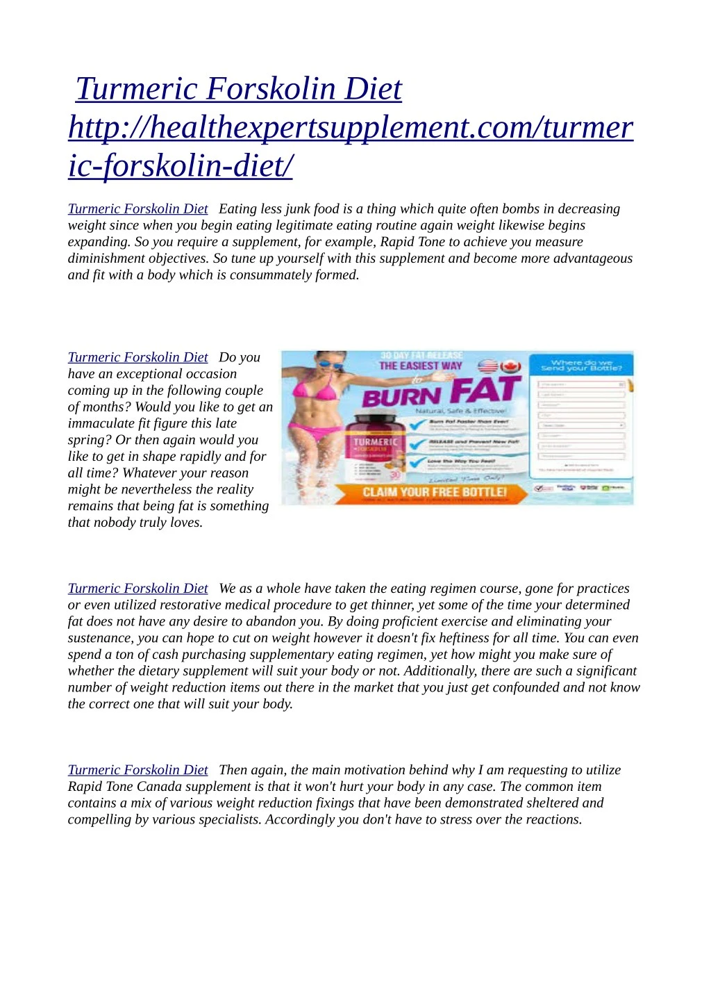 turmeric forskolin diet http