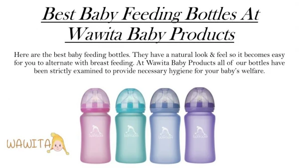 Best Baby Feeding Bottles - Wawita Baby Products