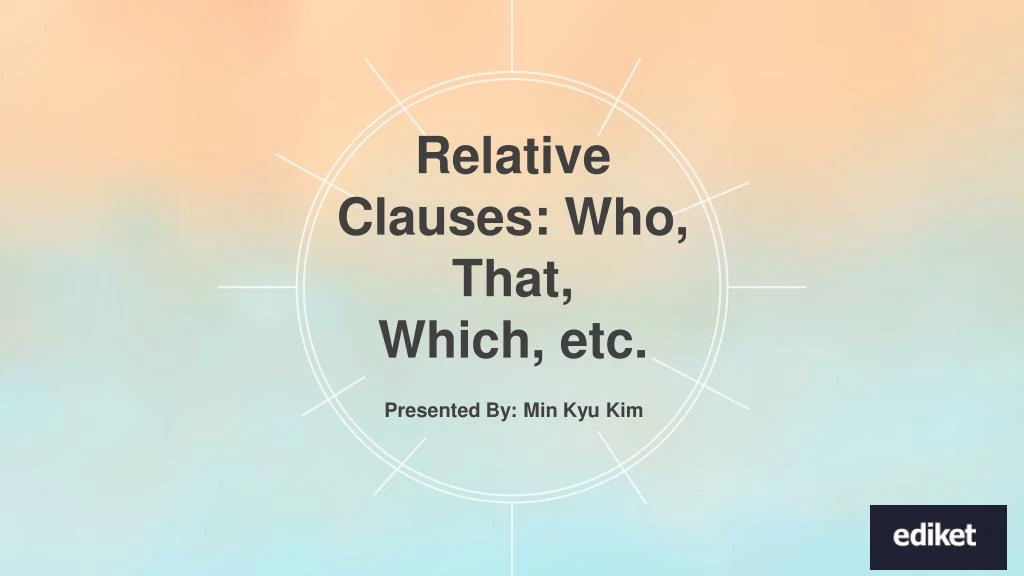relative clauses who that which etc