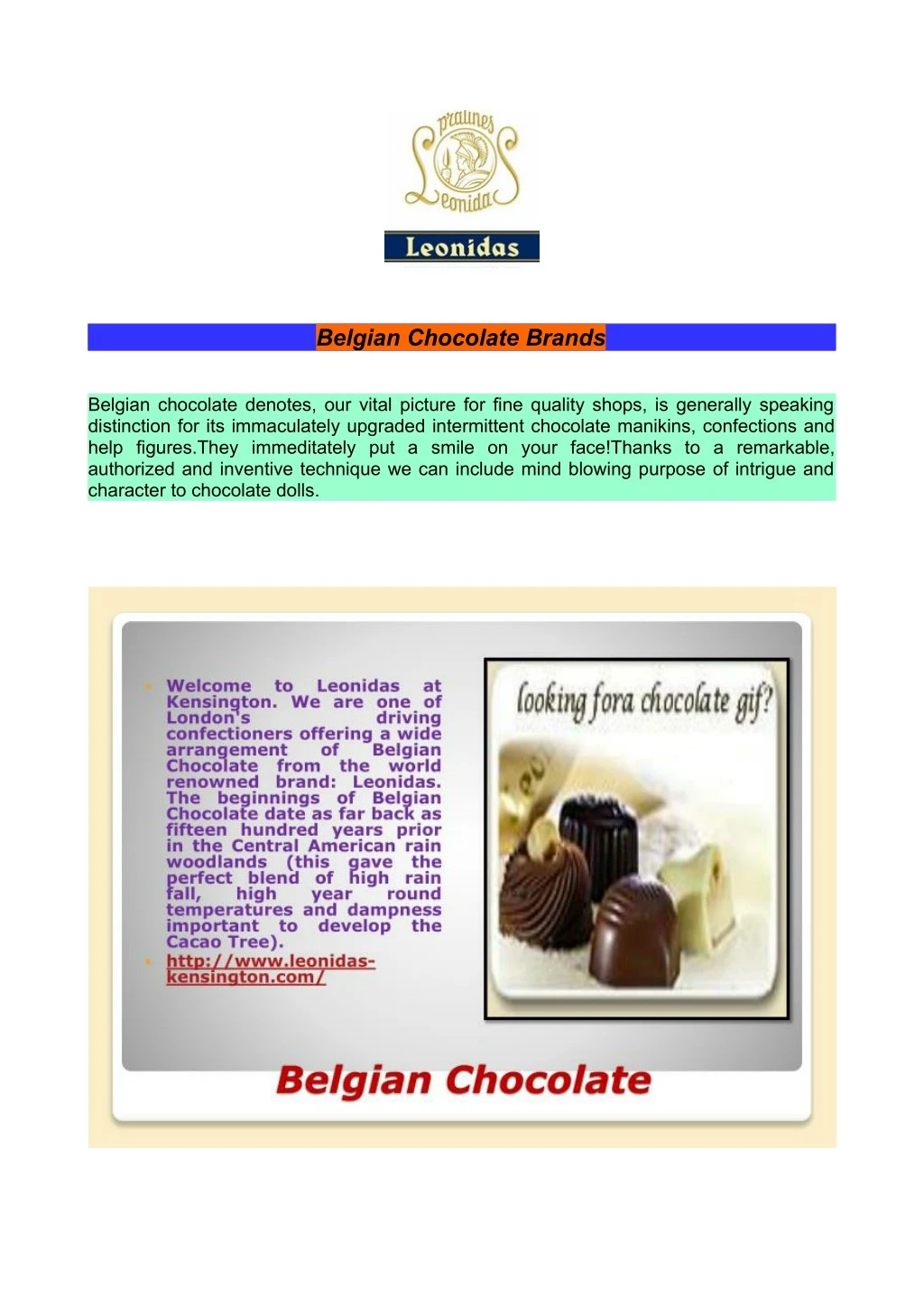 belgian chocolate brands