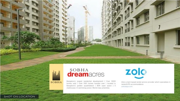 flats for sale in whitefield Sobha Dream Series