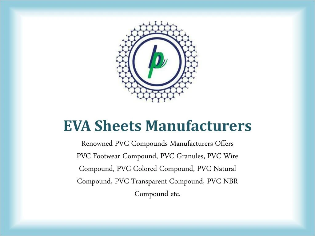 eva sheets manufacturers