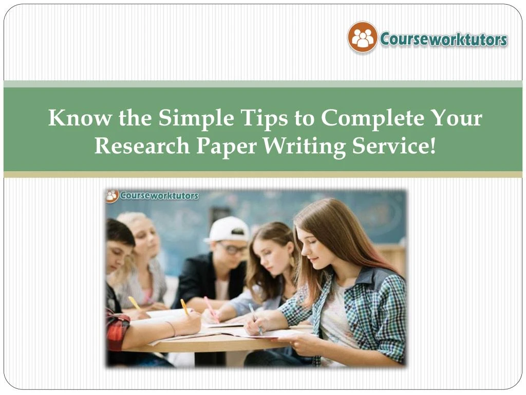 know the simple tips to complete your research