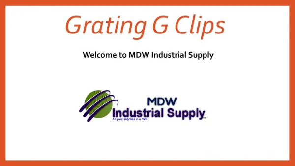 Grating G Clips - mdwindustrialsupply