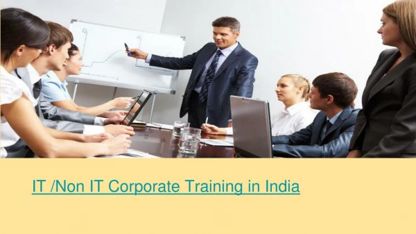 IT /Non IT Corporate Training in India
