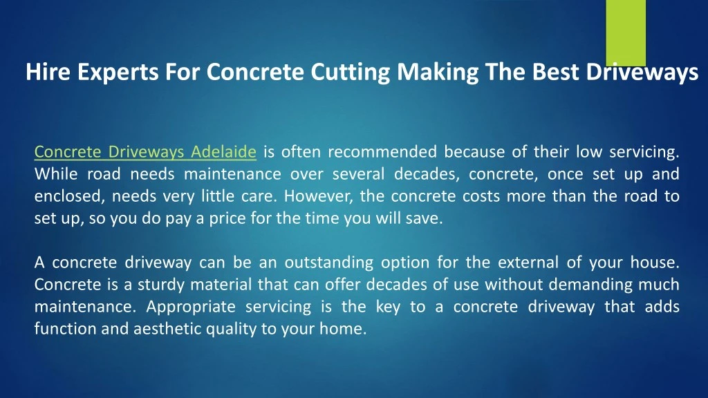 hire experts for concrete cutting making the best