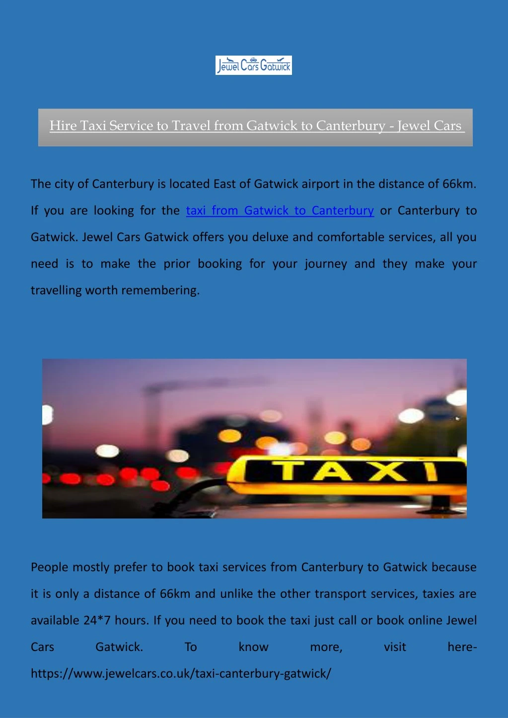 hire taxi service to travel from gatwick