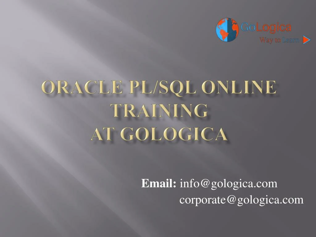 oracle pl sql online training at gologica