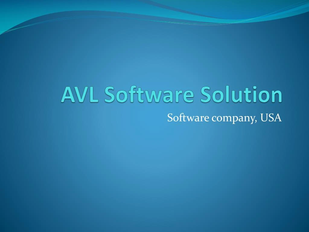 avl software solution