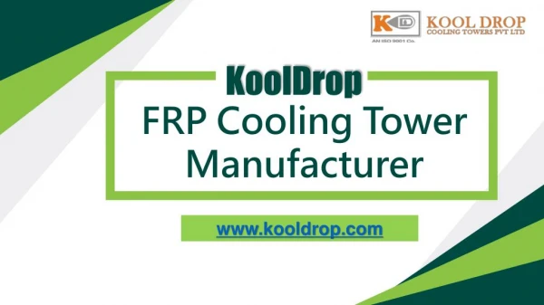 FRP Cooling Tower Manufacturer in Delhi